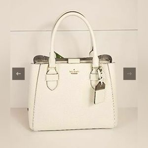 Kate Spade Carter Street Aliana Satchel Purse -Off-White.